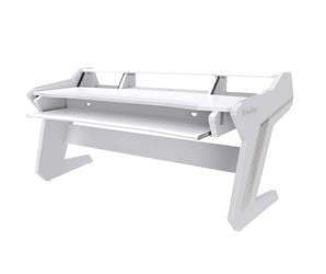 Commander V2 Desk with Keyboard pullout option All White